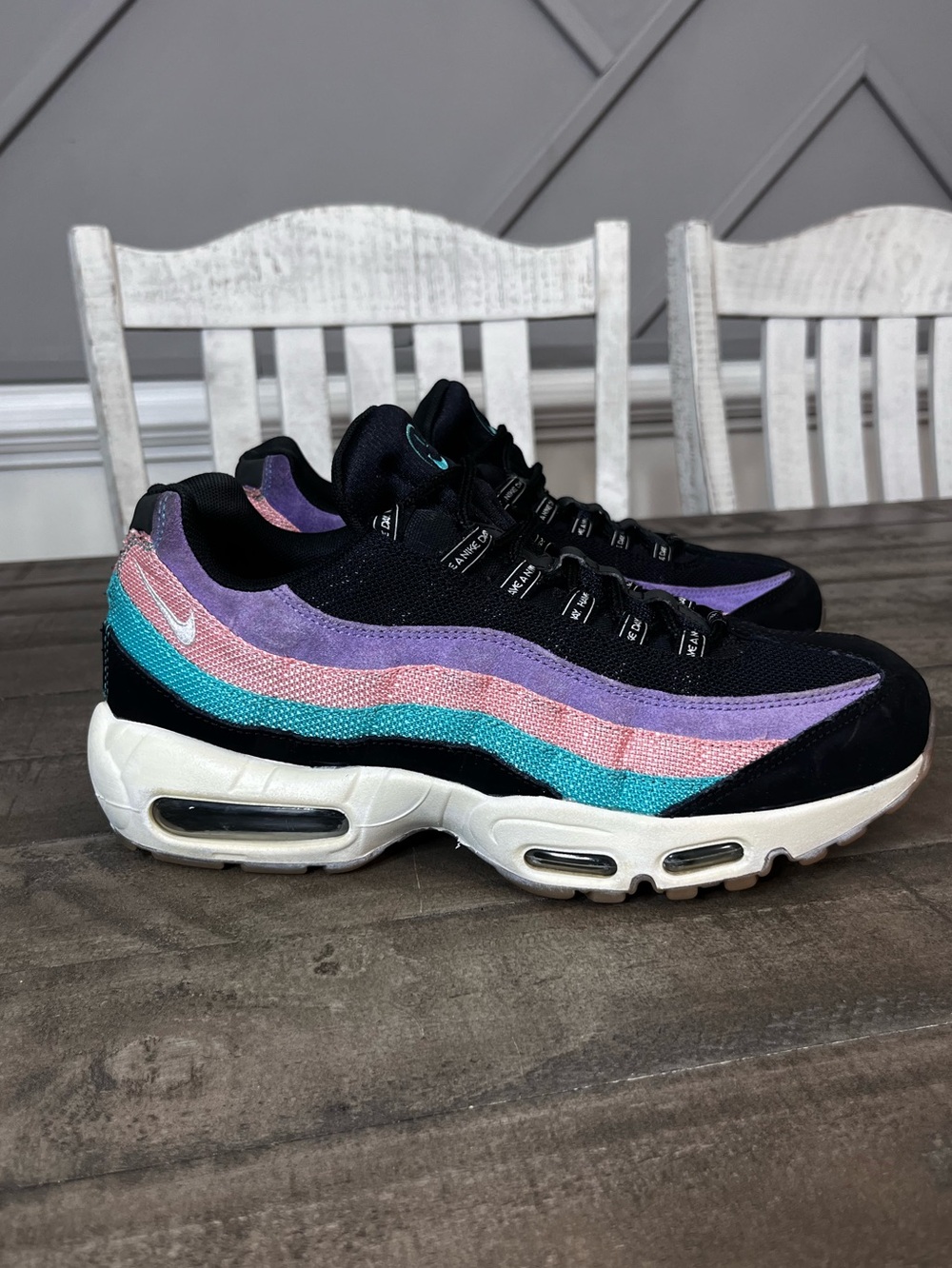 Nike Air Max 95 Have A Nike Day Black Purple Teal Men's Size 9